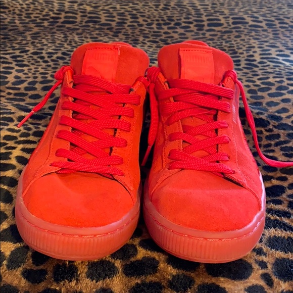 Puma red suede sneakers - Picture 2 of 6